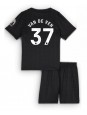 Billige Tottenham Hotspur Micky van de Ven #37 Bortedraktsett Barn 2025-26 Kortermet (+ Korte bukser)
